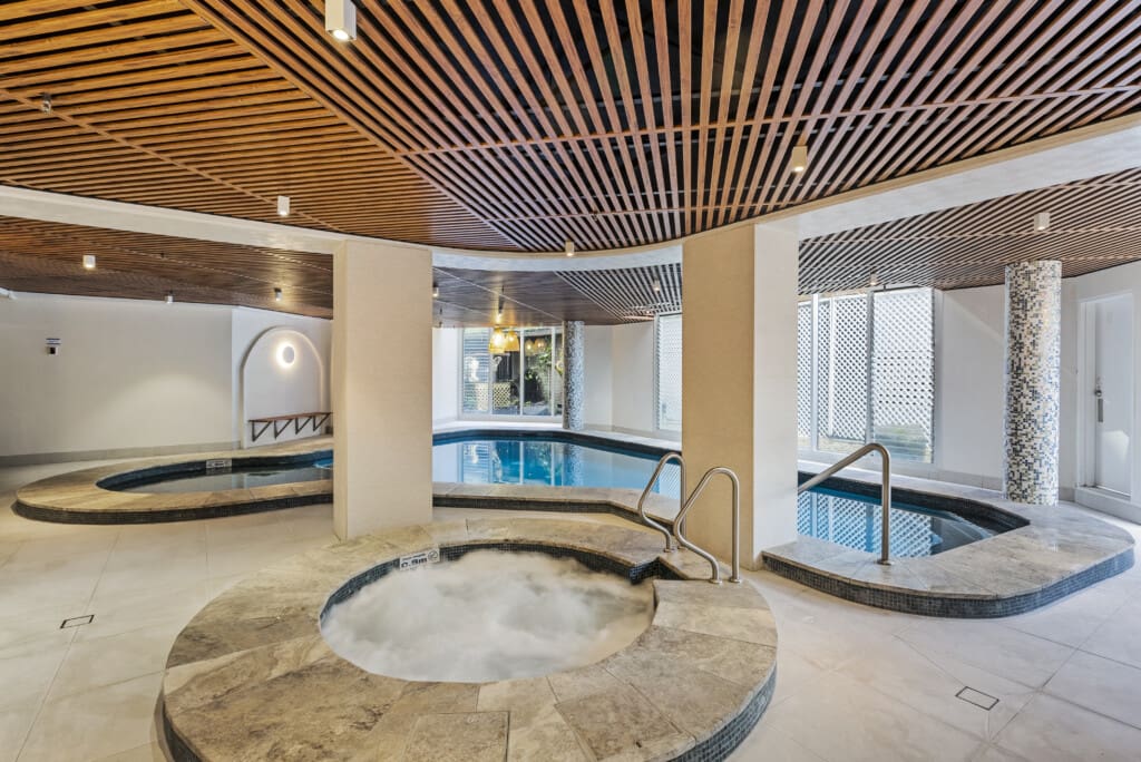 indoor pool and spa
